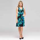 Island Floral Cowl Neck Dress, , small