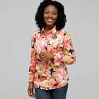 Floral Long Sleeve Roll Up Shirt, , small