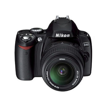 Nikon D40 Digital SLR Camera w/18-55mm Lens, , large
